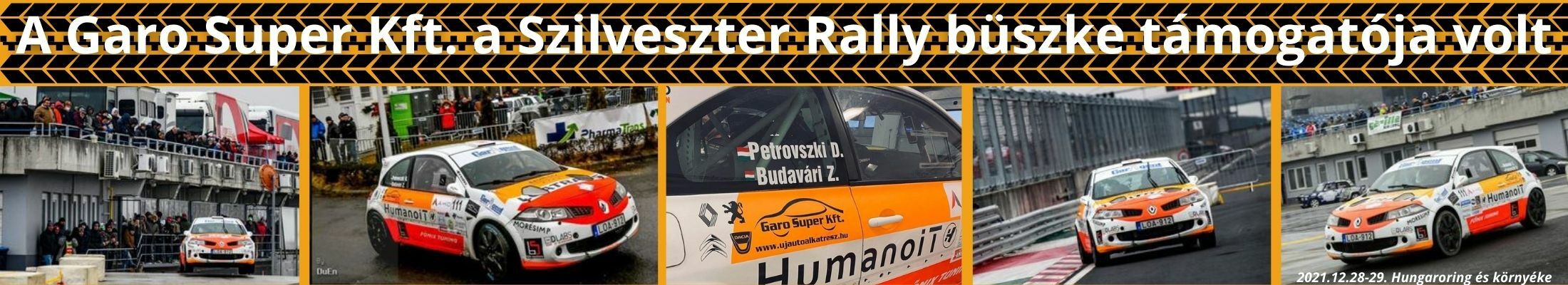 Budavári Zoltán rally versenyző támogatása Budavári Zoltán rally versenyző támogatása - Szilveszter Rally 2021