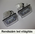 Peugeot 307 rendszámtábla led világítás - utángyártott Peugeot alkatrészek Peugeot 307 rendszámtábla led világítás - Peugeot 307 autóalkatrészek