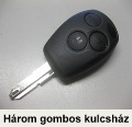 Renault Clio III három gombos kulcsház Renault Clio III három gombos kulcsház - Renault autóalkatrészek