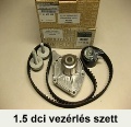 Renault Scenic II 1.5 dci vezérműszíj készlet, vezérmű szett vízpumpával - Renault alkatrészek Renault Scenic II 1.5 dci vezérműszíj készlet, vezérmű szett vízpumpával - Renault autóalkatrészek